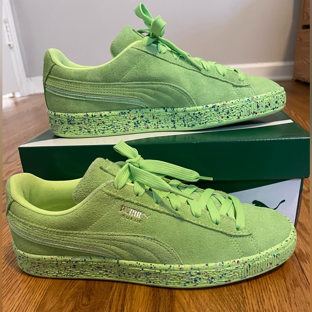 Puma Suede mono triplex neon fizzy lime